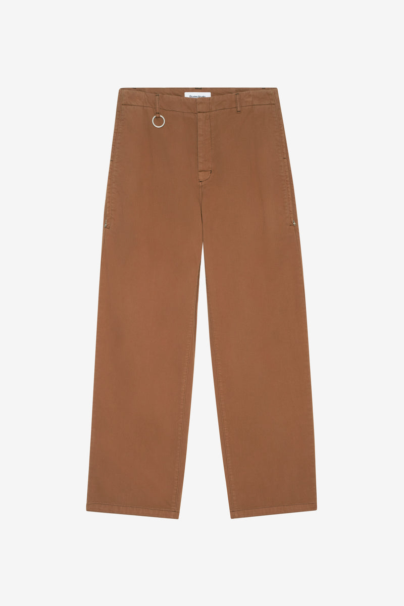 CHINO ZIP PANTS CAMEL 1