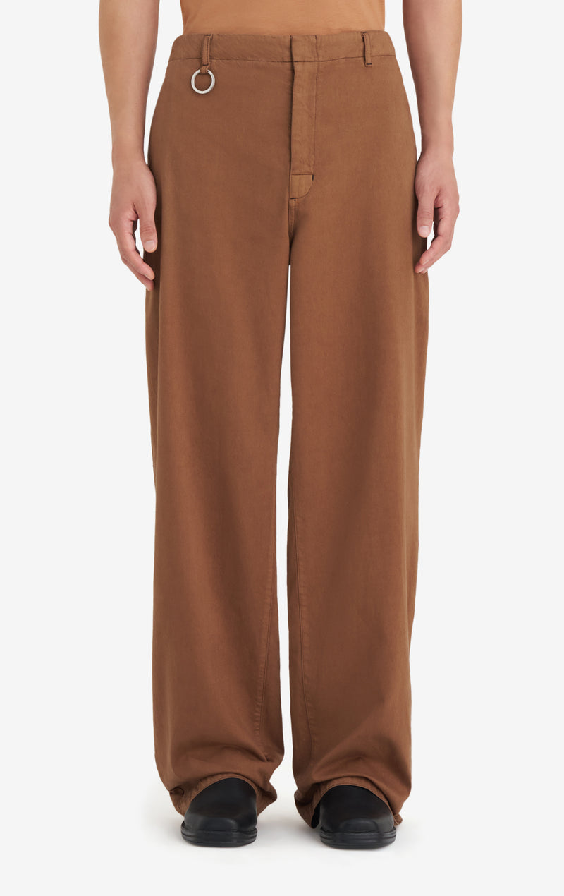 CHINO ZIP PANTS 42 / CAMEL