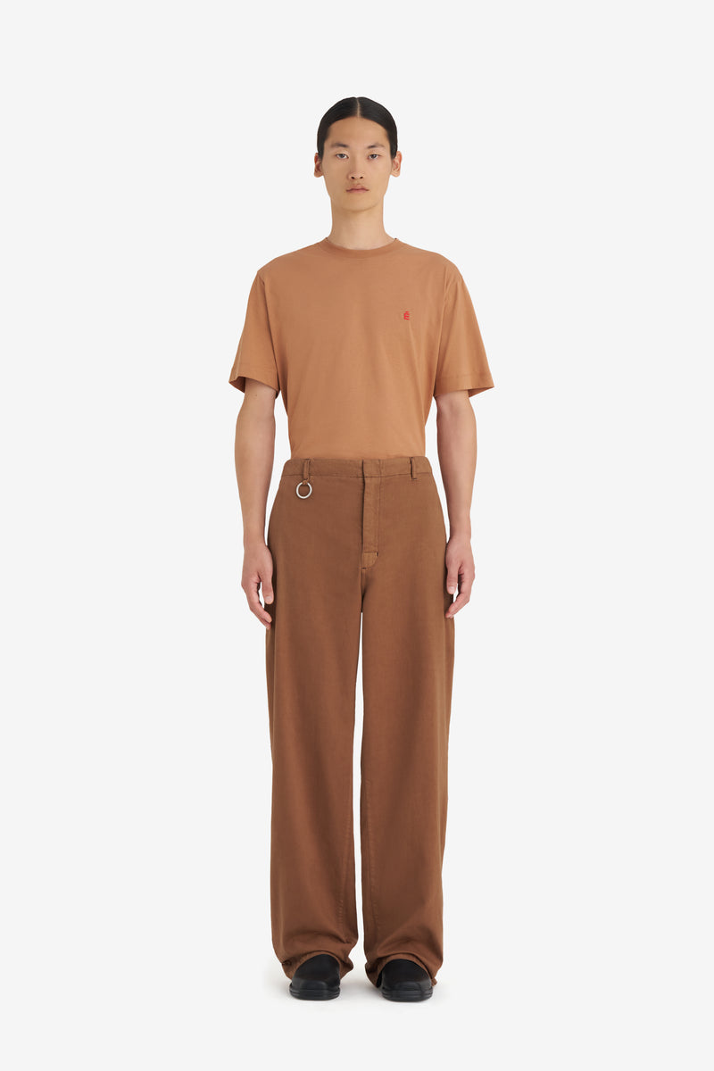 CHINO ZIP PANTS CAMEL 4