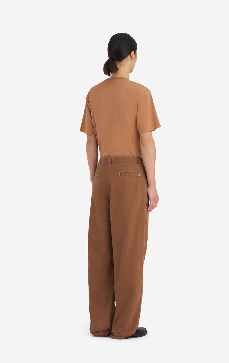 CHINO ZIP PANTS 42 / CAMEL