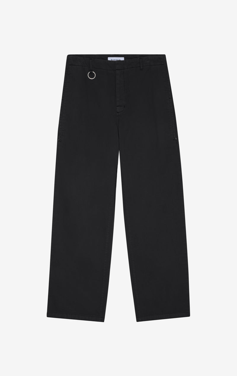 CHINO ZIP PANTS 42 / BLACK