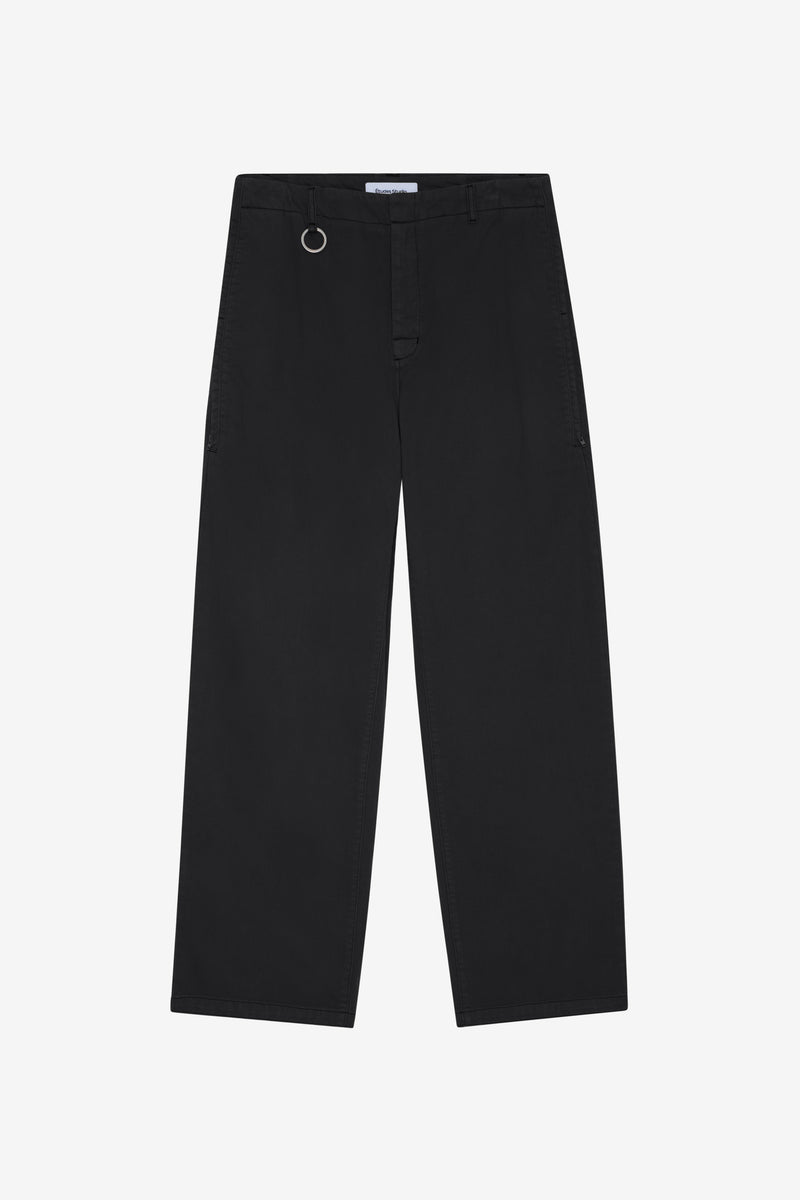 CHINO ZIP PANTS BLACK 1