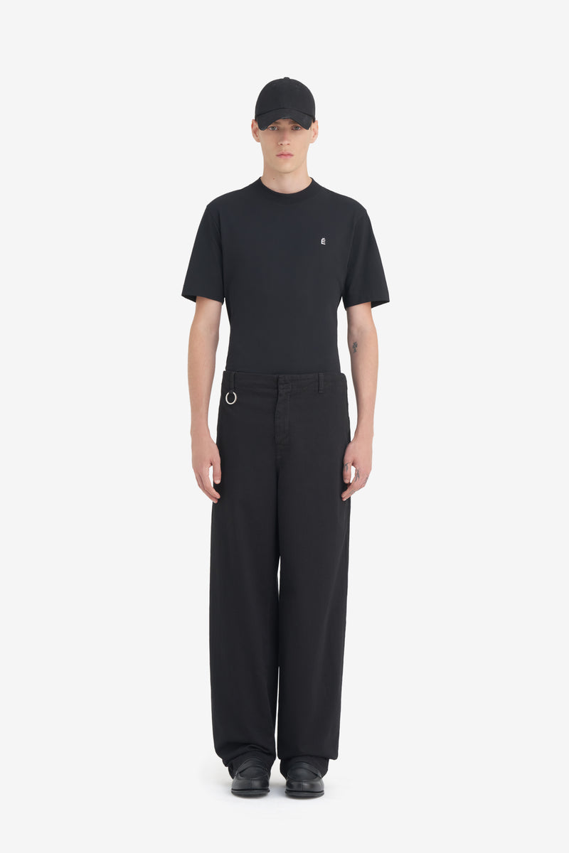 CHINO ZIP PANTS BLACK 4