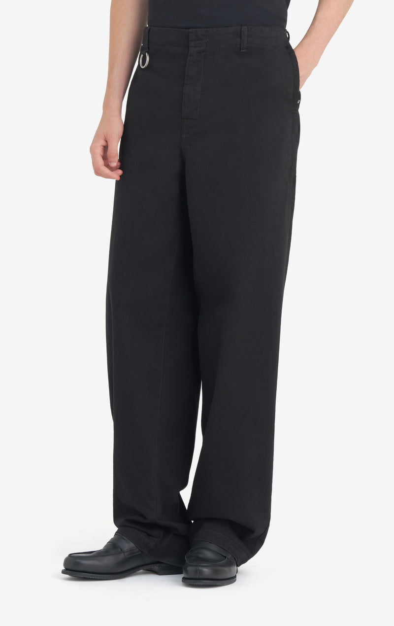 CHINO ZIP PANTS 42 / BLACK