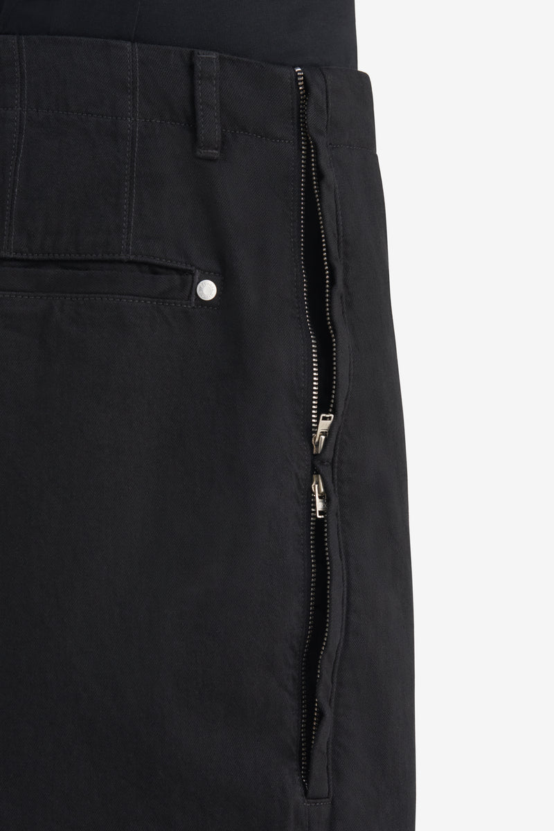 CHINO ZIP PANTS BLACK 5