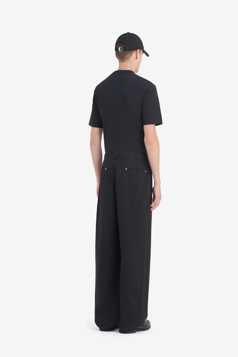 CHINO ZIP PANTS BLACK 6