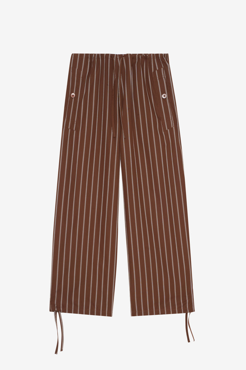 CASUAL PANT STRIPED MARRON NSP 1
