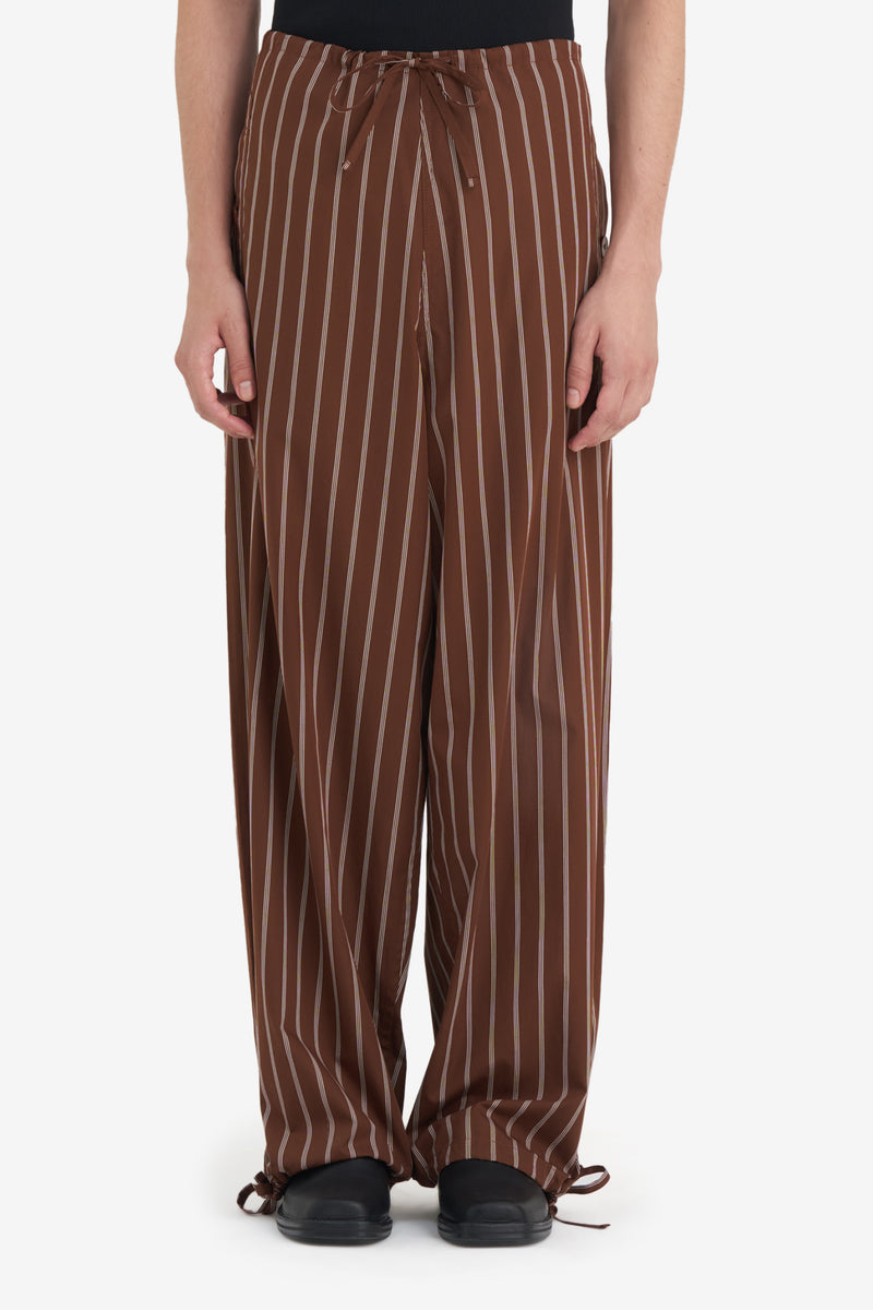 CASUAL PANT STRIPED MARRON NSP 3