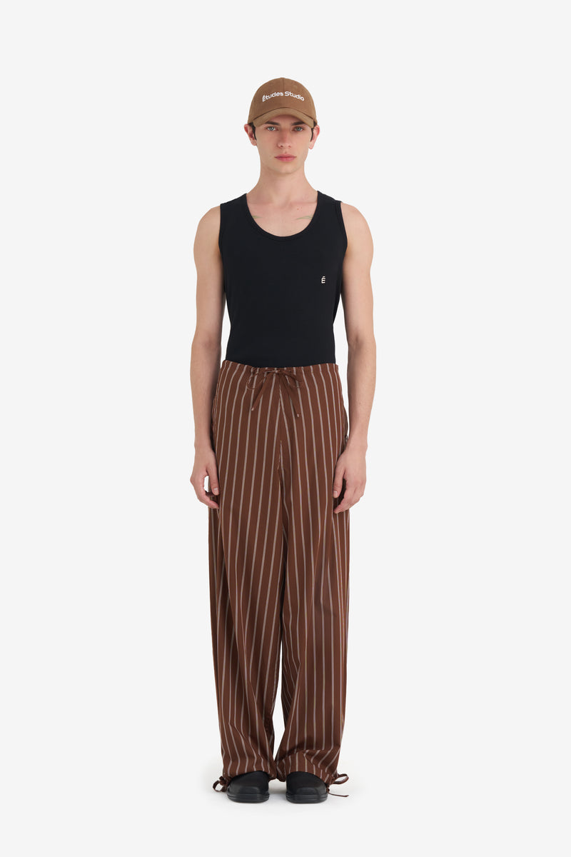 CASUAL PANT STRIPED MARRON NSP 6
