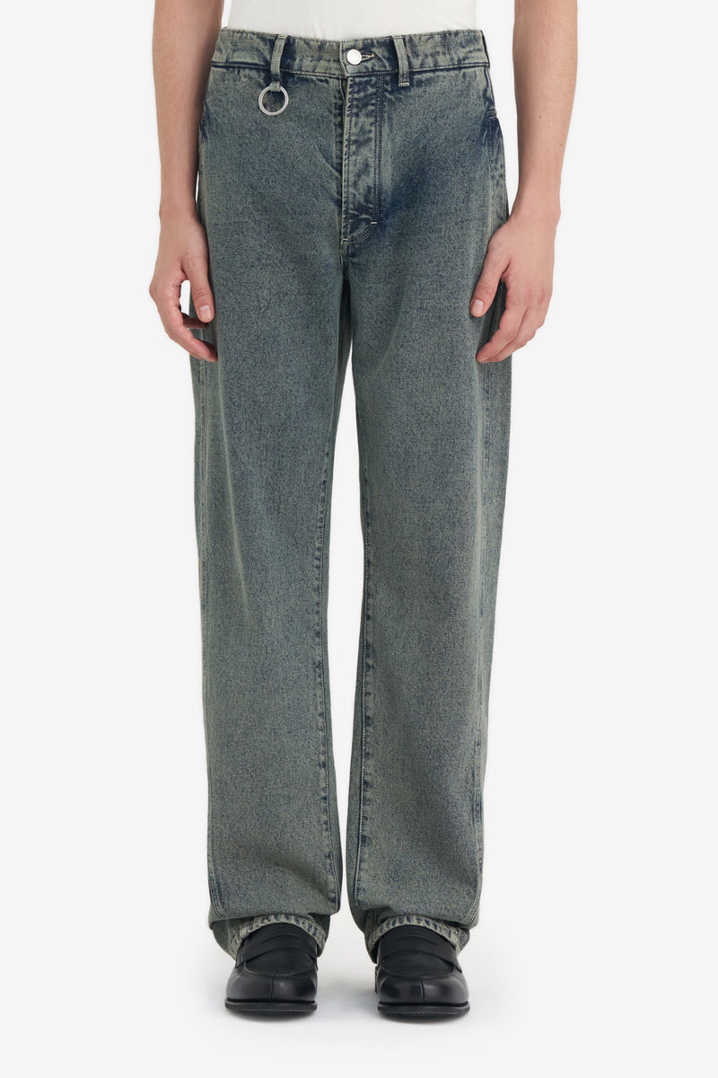 TWIST SEAM JEANS ACID CREAM 2