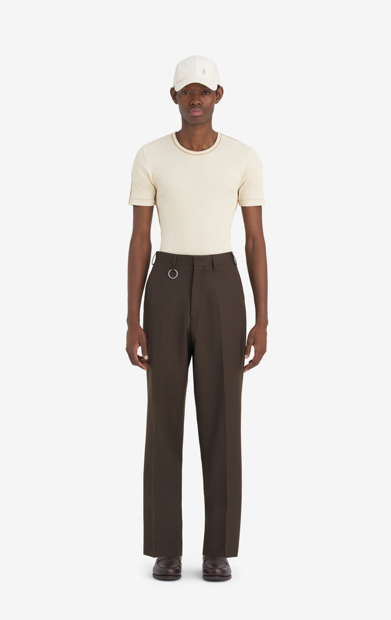 CLASSIC SUIT PANT 42 / DK BROWN