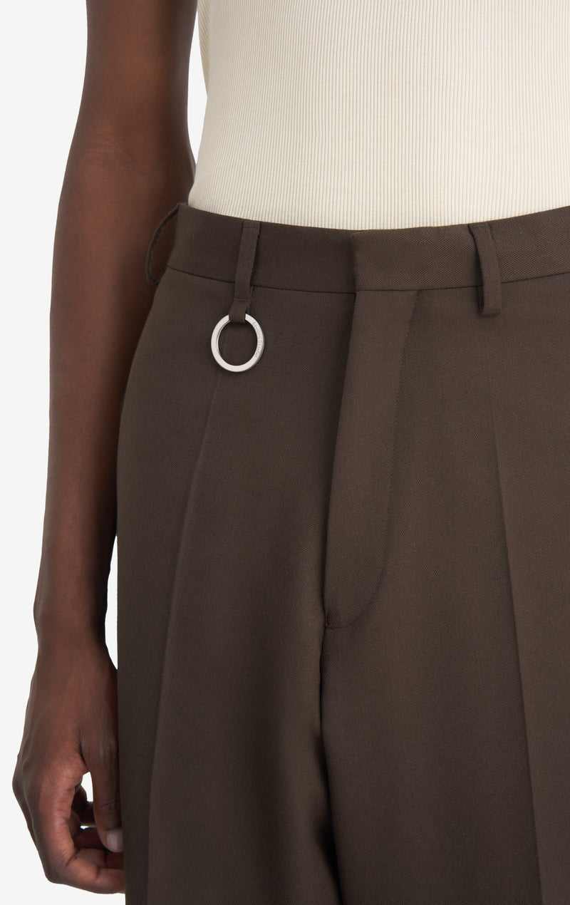 CLASSIC SUIT PANT 42 / DK BROWN