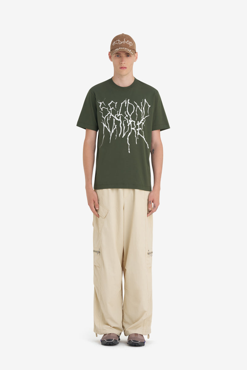 REGULAR T-SHIRT NATURE DK GREEN 8