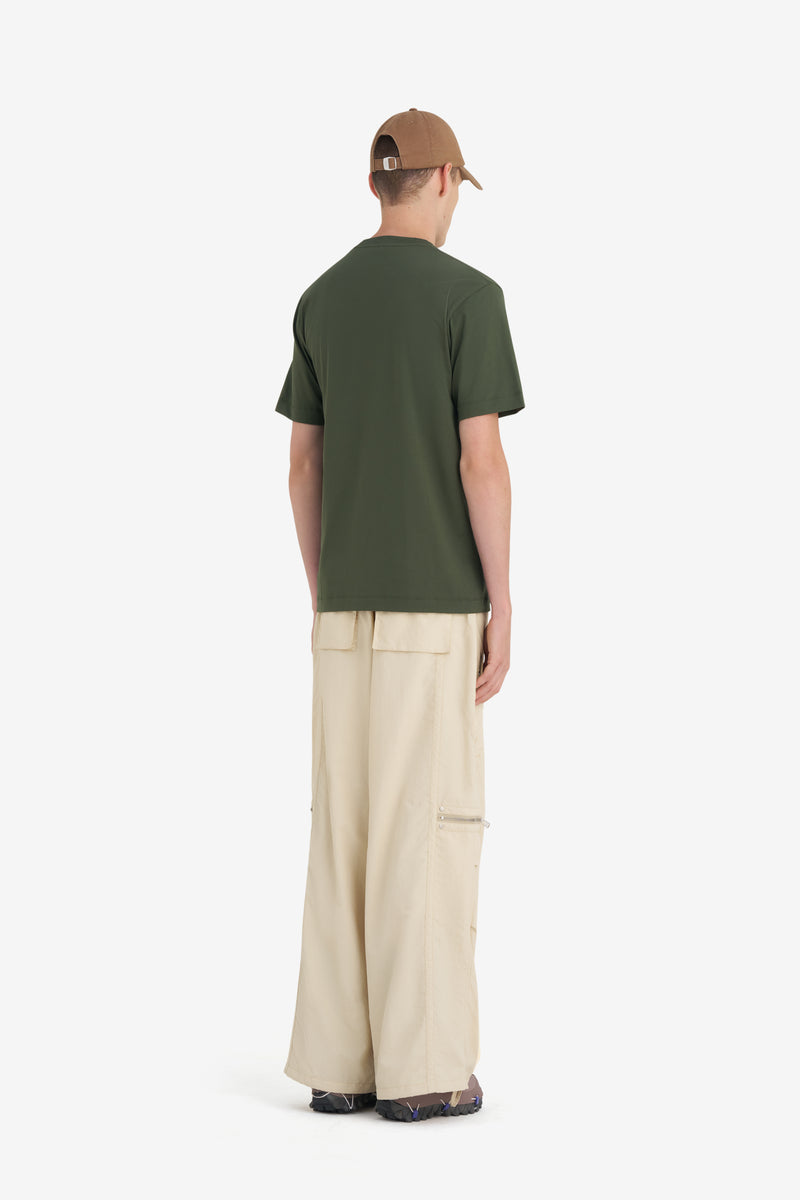 REGULAR T-SHIRT NATURE DK GREEN 9