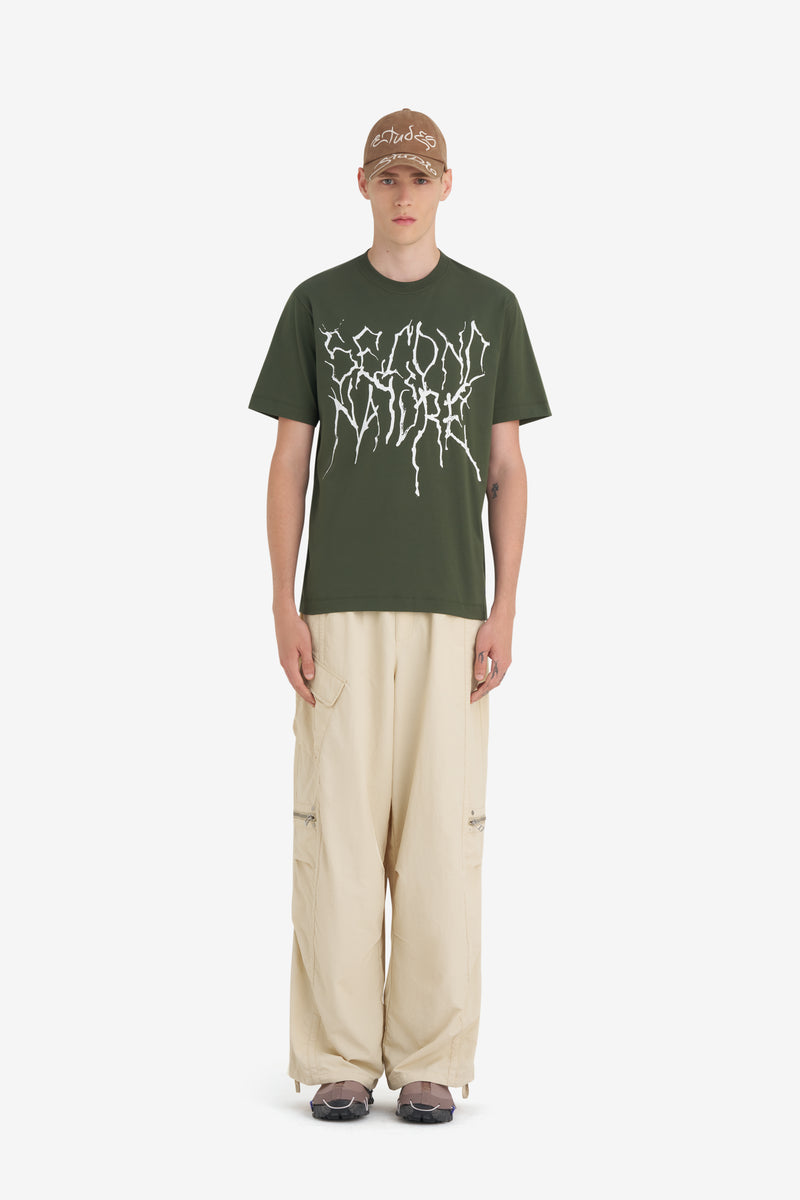 REGULAR T-SHIRT NATURE DK GREEN 5