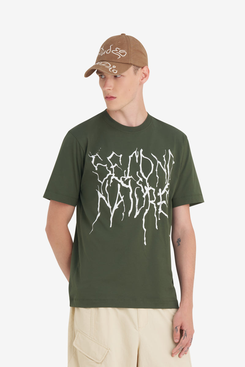 REGULAR T-SHIRT NATURE DK GREEN 3