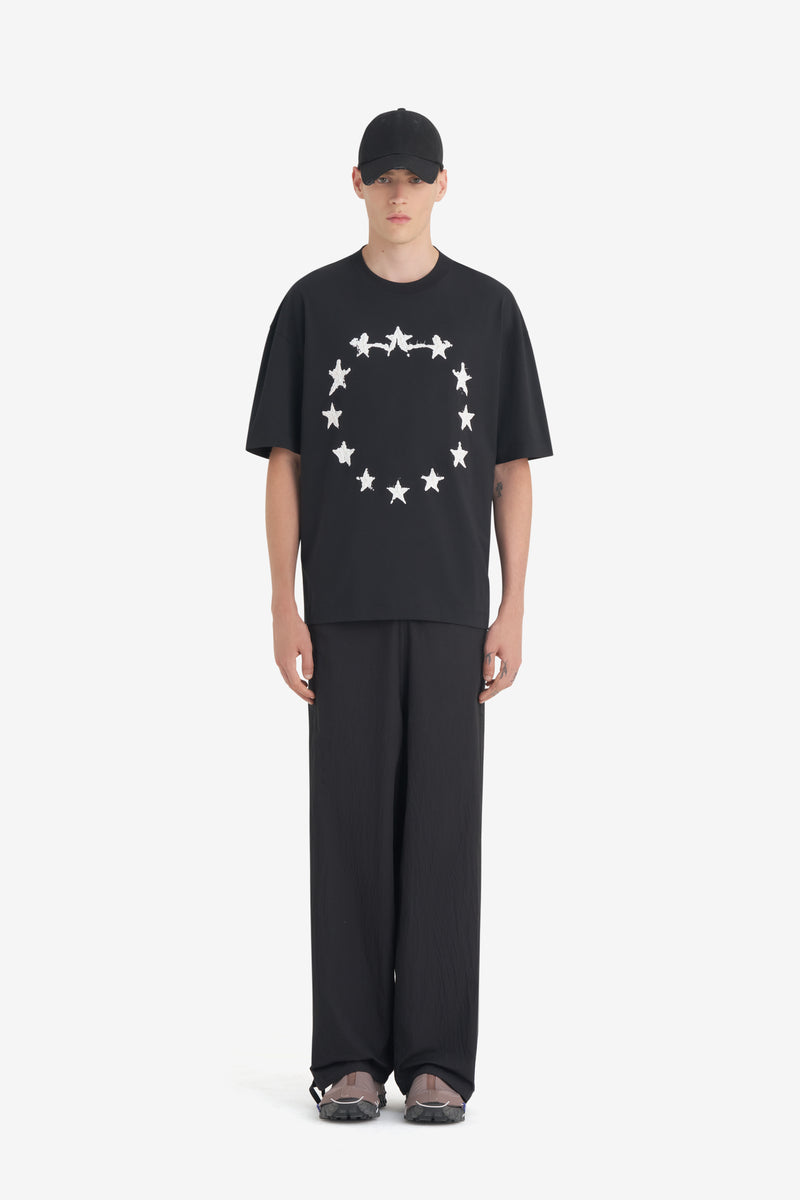 RELAX T-SHIRT STARS GRAPH BLACK 3