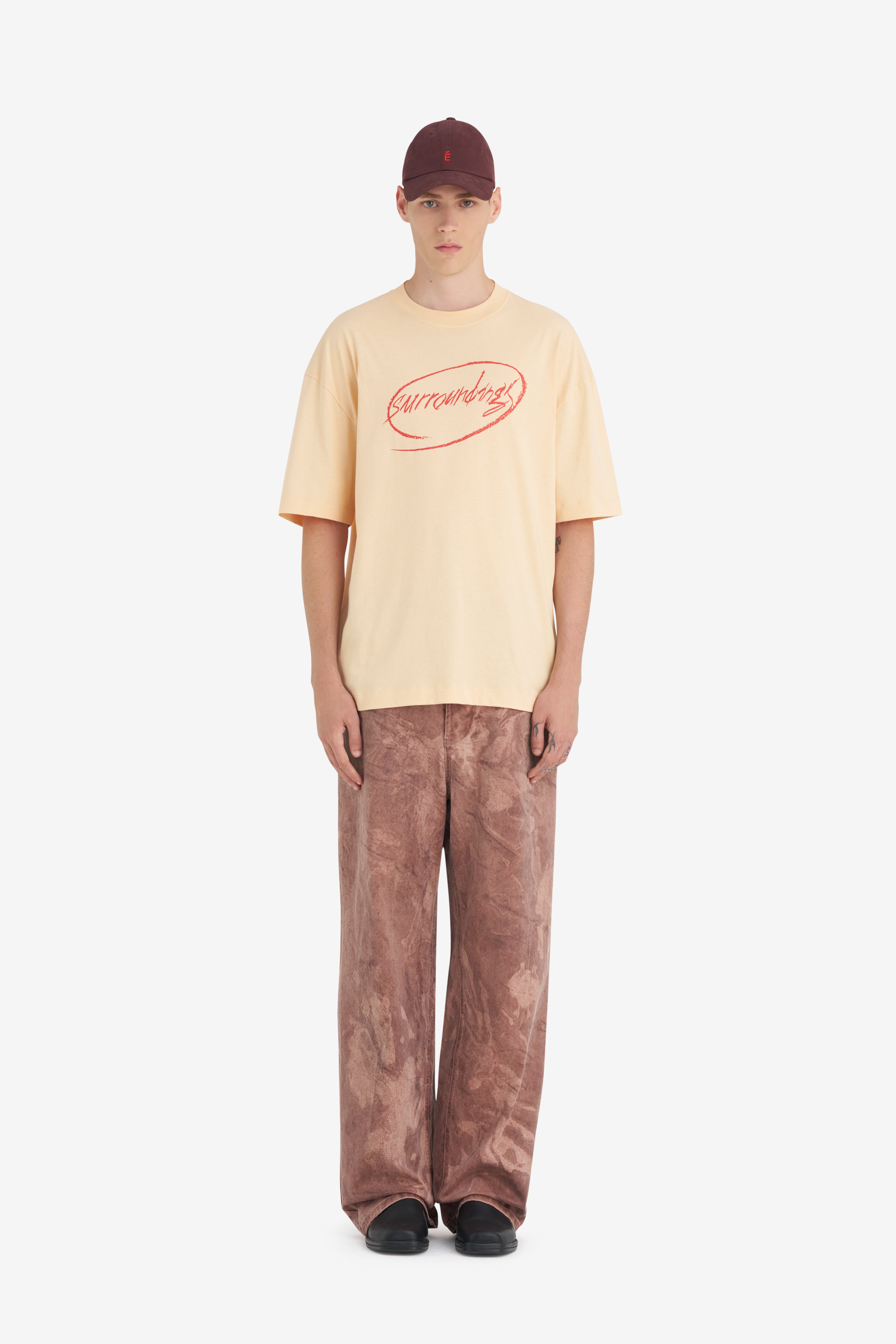 RELAX T-SHIRT SURROUNDINGS APRICOT | Études Studio