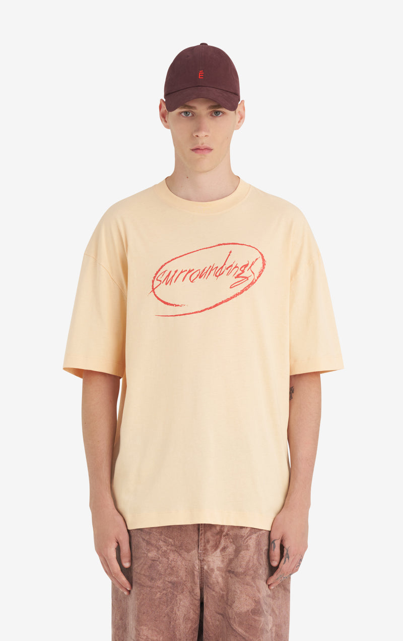 RELAX T-SHIRT SURROUNDINGS XXS / APRICOT