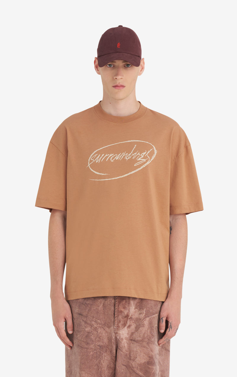 RELAX T-SHIRT SURROUNDINGS XXS / CAMEL