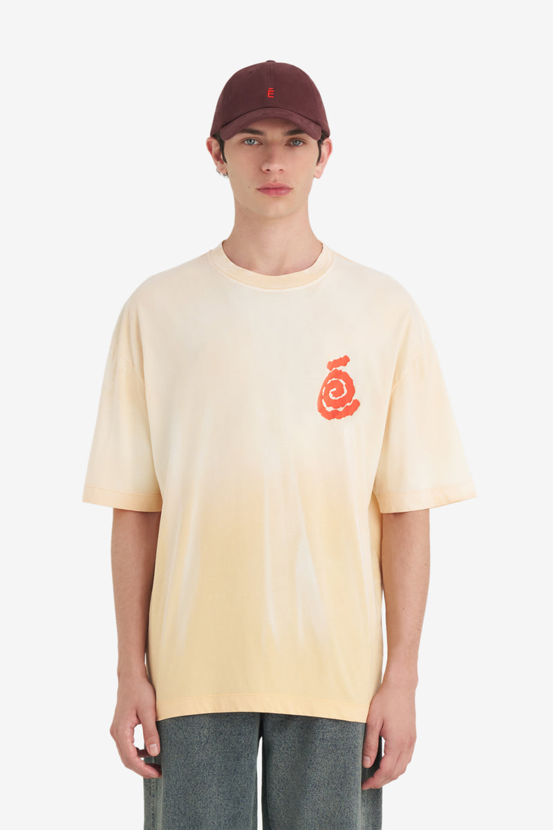 RELAX T-SHIRT SPIRAL APRICOT 2