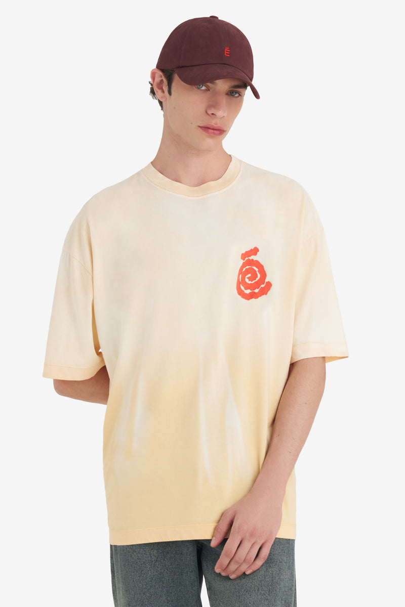 RELAX T-SHIRT SPIRAL APRICOT 3
