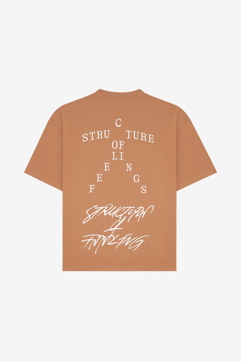 RELAX T-SHIRT STRUCTURE CAMEL 5