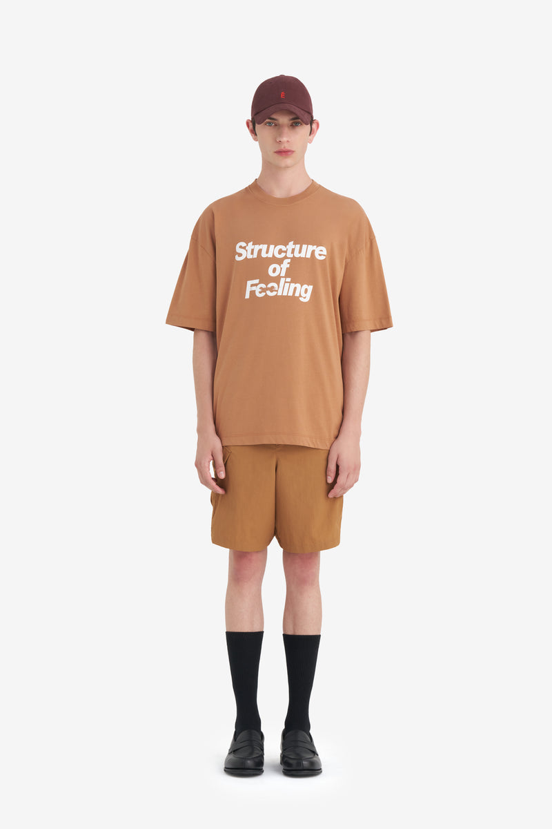 RELAX T-SHIRT STRUCTURE CAMEL 4