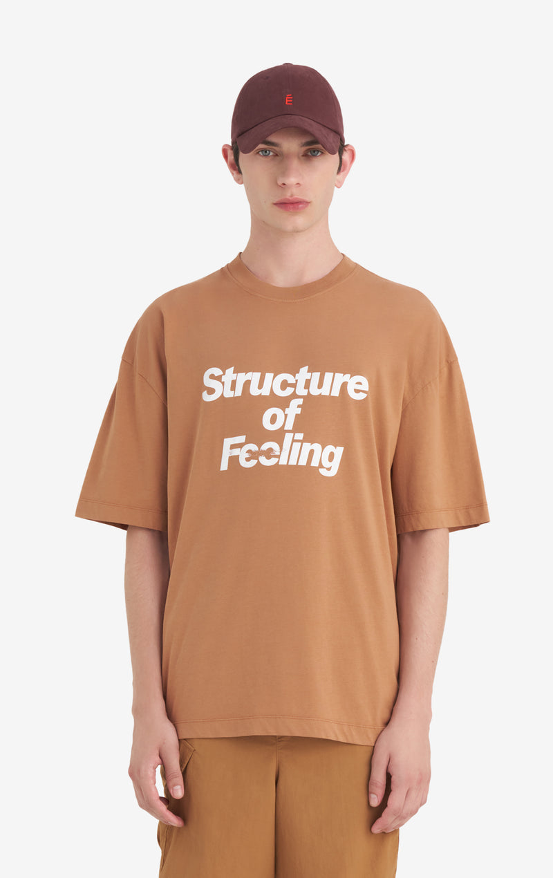 RELAX T-SHIRT STRUCTURE XXS / CAMEL