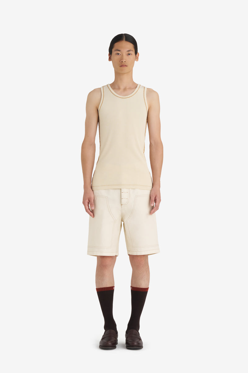 RIB TANKTOP WASH CREAM 3