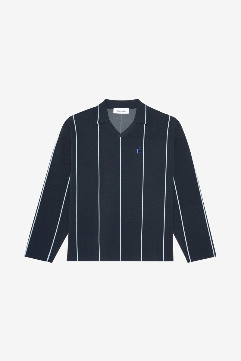 SOCCER LONG SLEEVES STRIPED NAVY 1