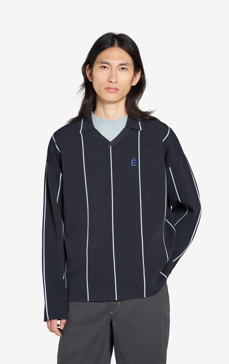 ÉTUDES STUDIO SOCCER LONG SLEEVES STRIPED NAVY 4