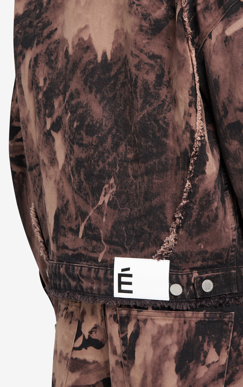 ÉTUDES STUDIO LOOSE DENIM JACKET BLEACH BROWN 2
