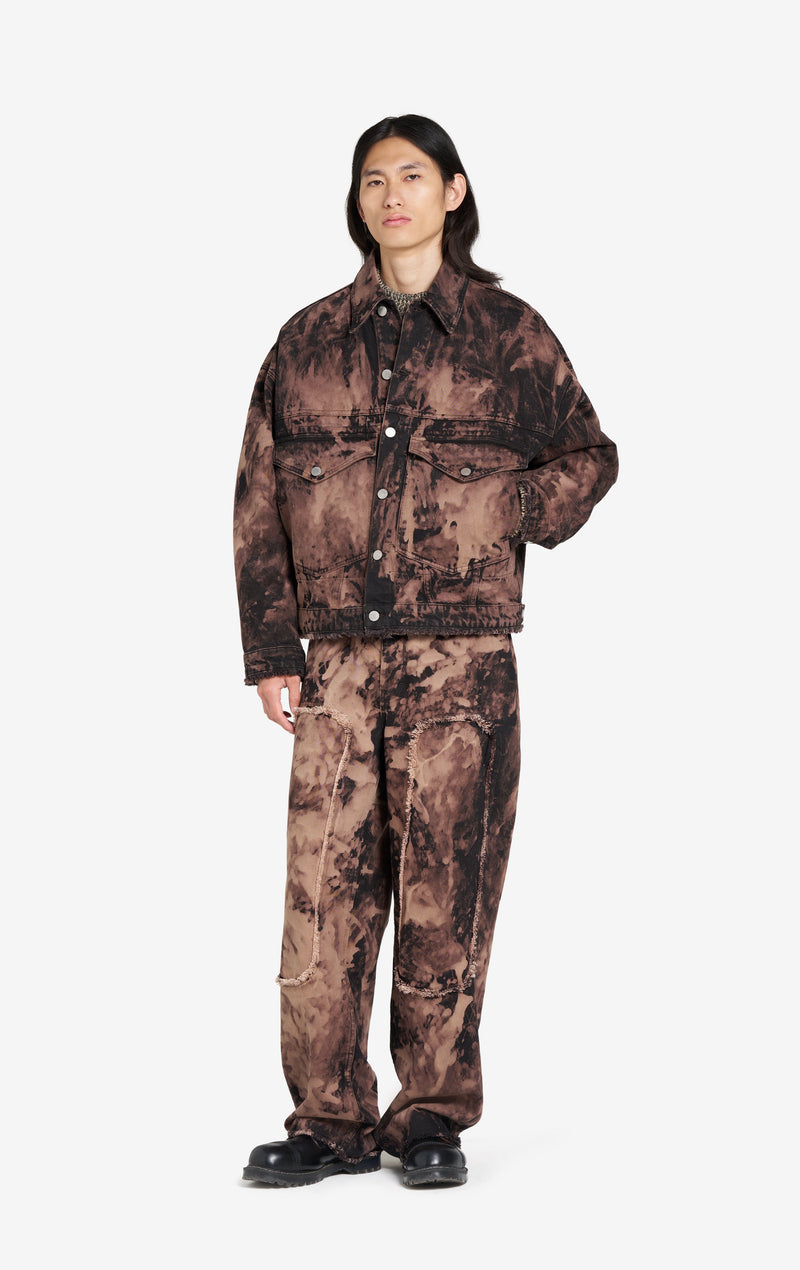 ÉTUDES STUDIO LOOSE DENIM JACKET BLEACH BROWN 3