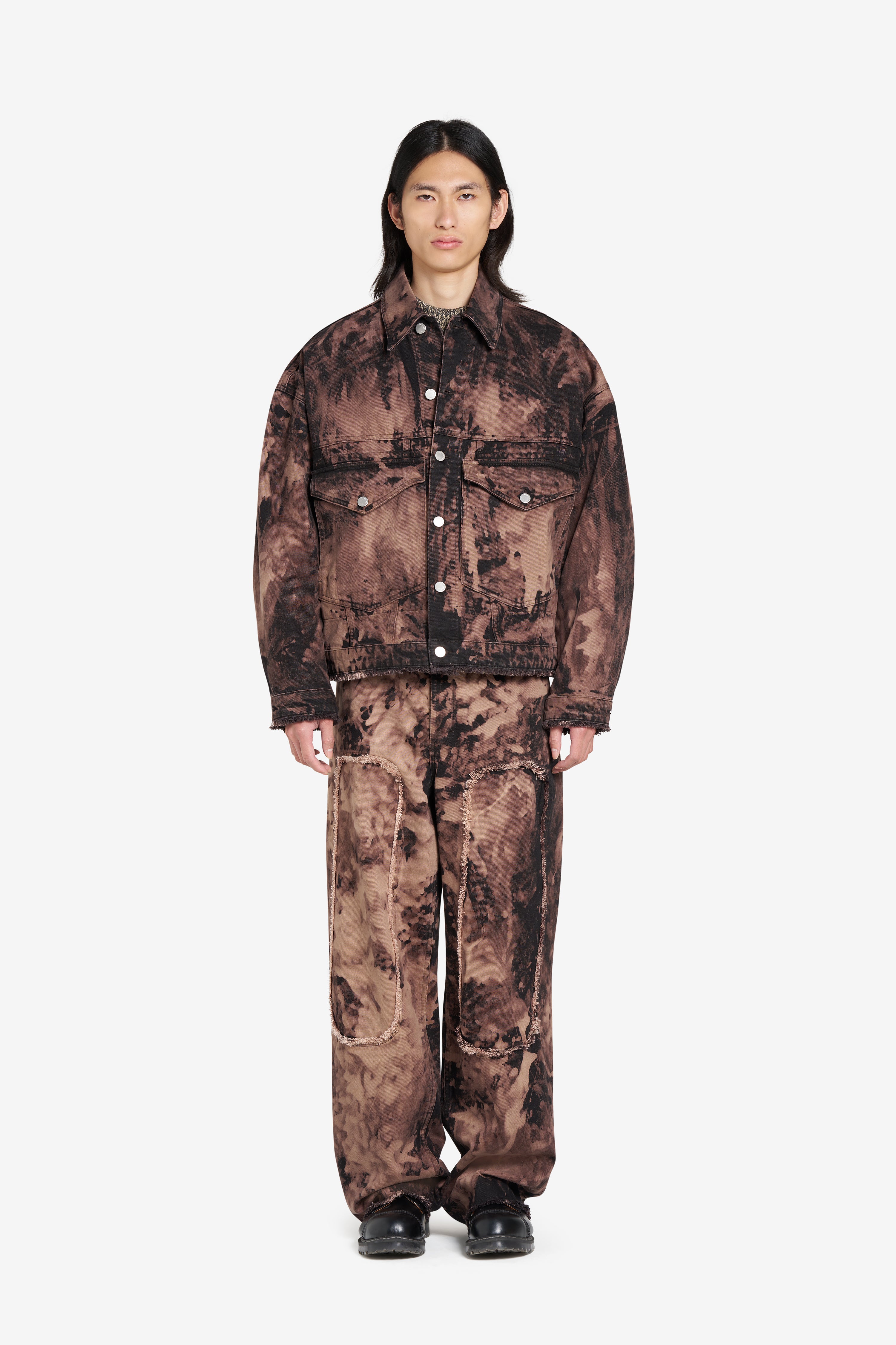 LOOSE DENIM JACKET BLEACH BROWN | Études Studio