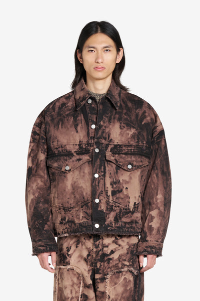 LOOSE DENIM JACKET BLEACH BROWN | Études Studio