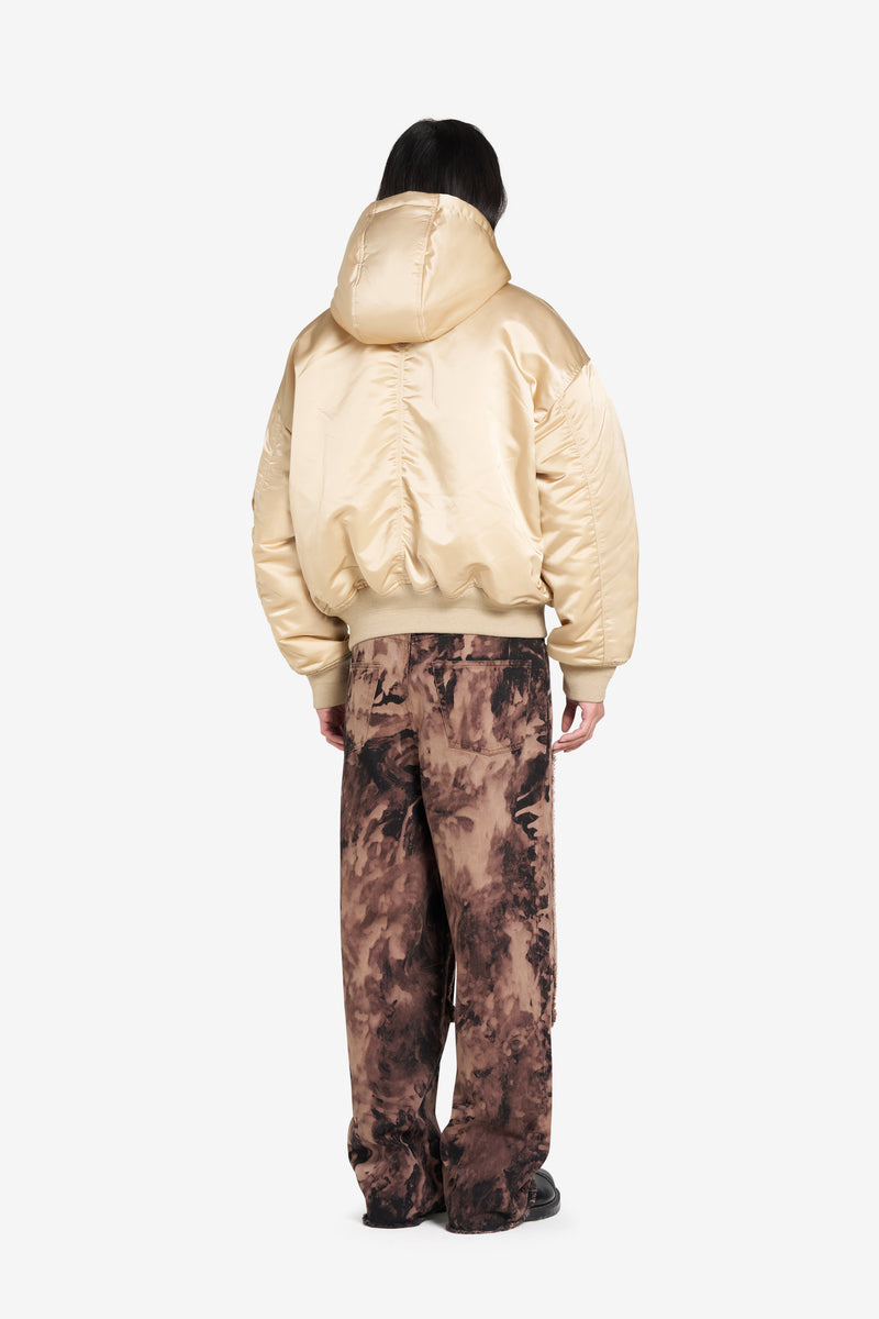 OVERSIZED BOMBER JACKET CREAM 5