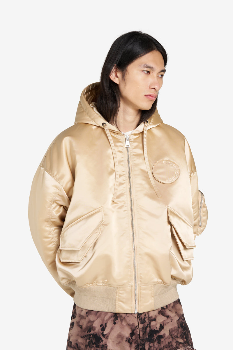 OVERSIZED BOMBER JACKET CREAM 2