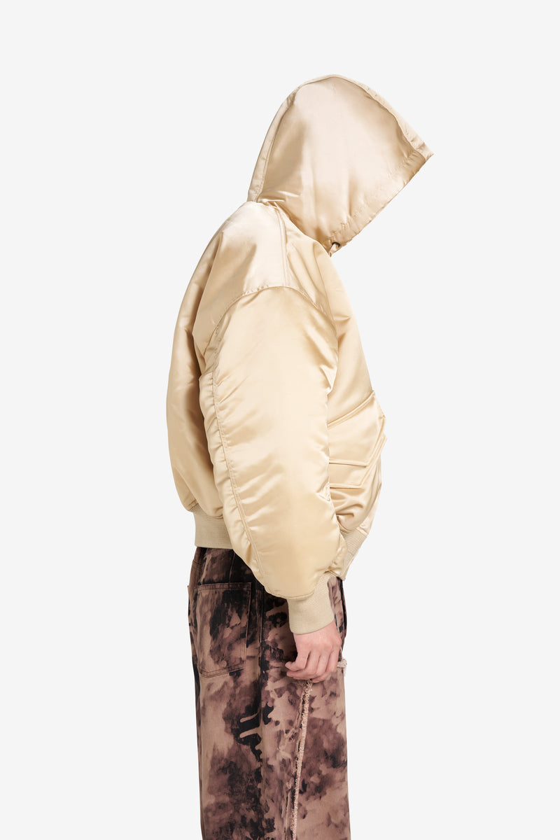 OVERSIZED BOMBER JACKET CREAM 6