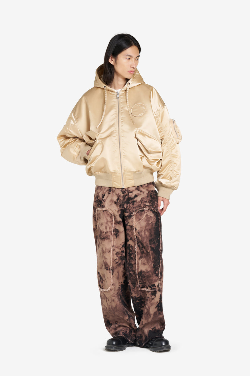 OVERSIZED BOMBER JACKET CREAM 3