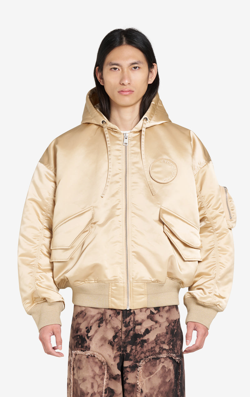 OVERSIZED BOMBER JACKET 42 / CREAM