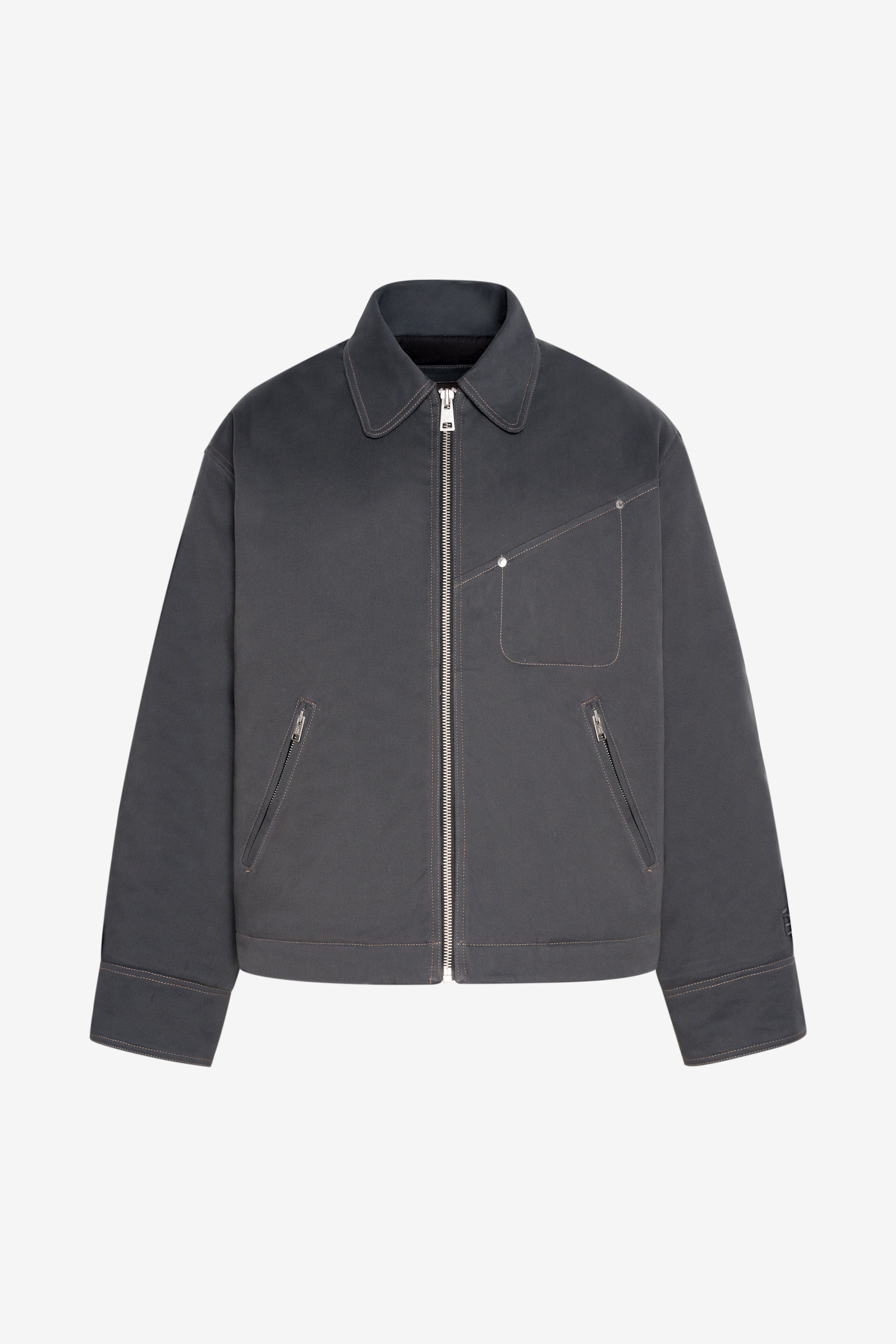 BOXY ZIPPED JACKET DK GREY | Études Studio