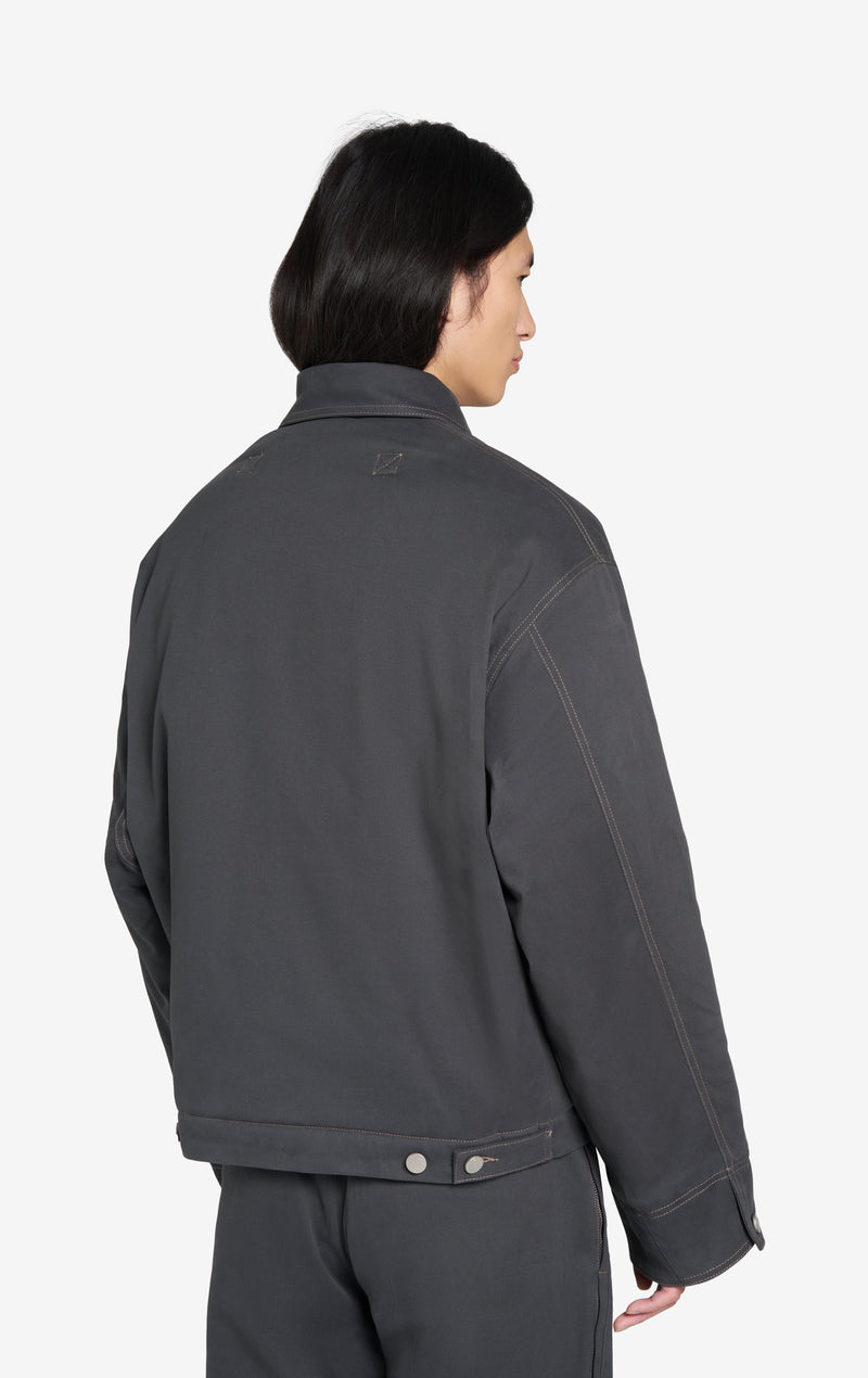ÉTUDES STUDIO BOXY ZIPPED JACKET DK GREY 4