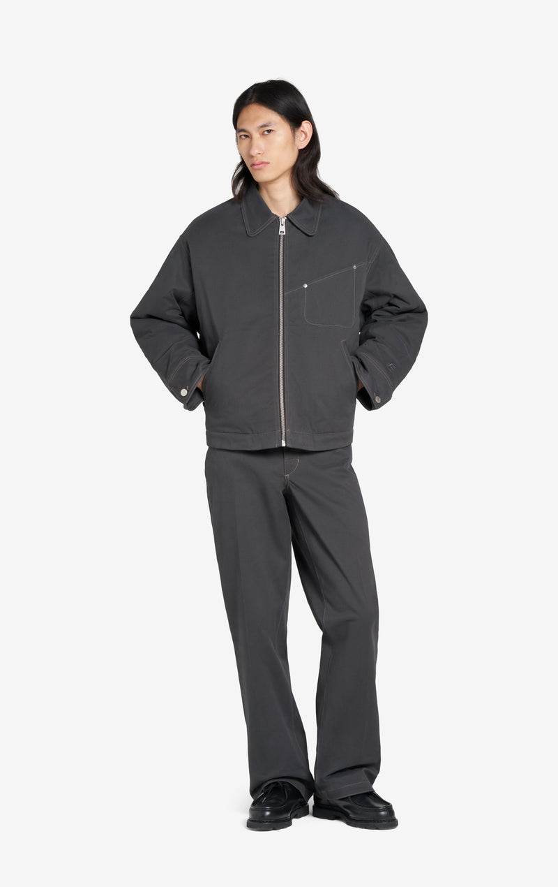 ÉTUDES STUDIO BOXY ZIPPED JACKET DK GREY 5