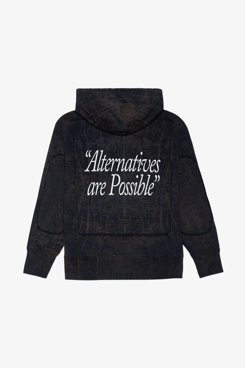 RELAX HOODIE OPTIONS CRACKED BLACK 4