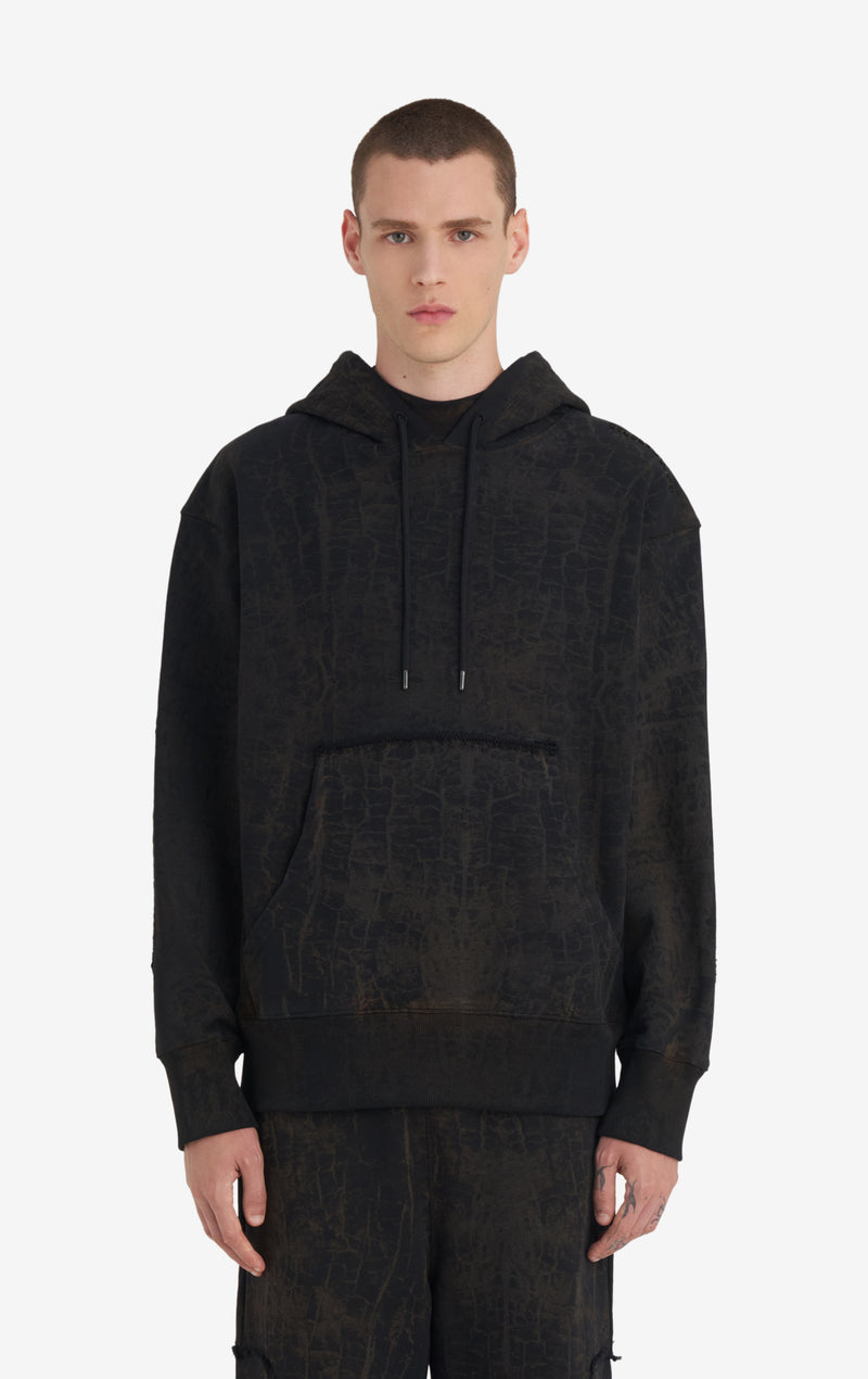 RELAX HOODIE OPTIONS CRACKED XXS / BLACK