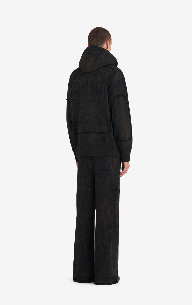 RELAX HOODIE OPTIONS CRACKED XXS / BLACK