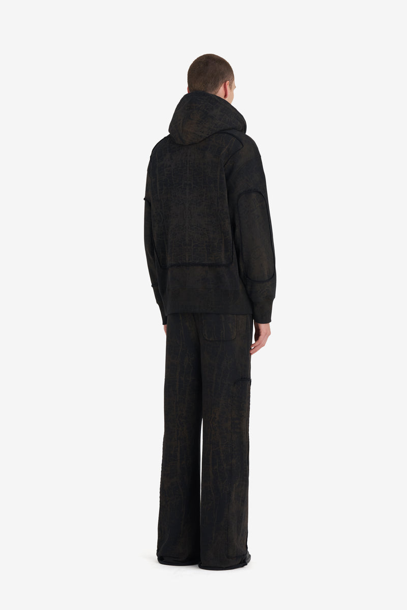 RELAX HOODIE OPTIONS CRACKED NOIR 5