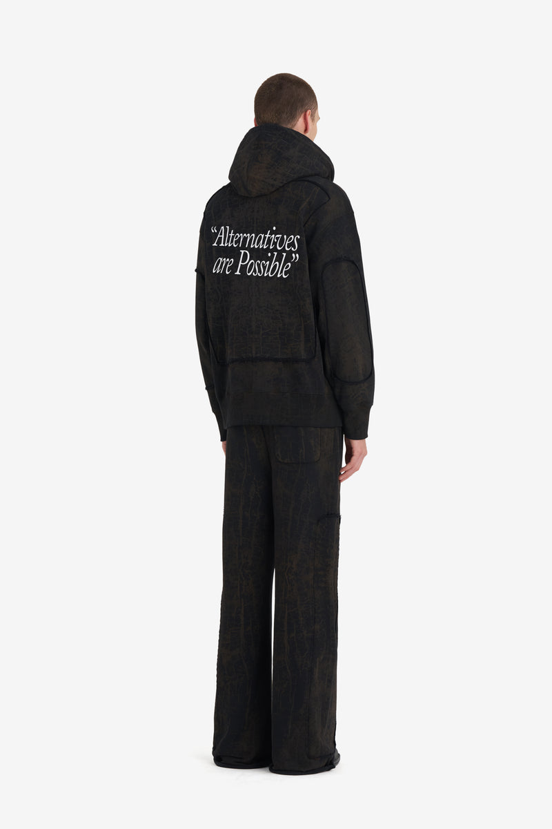 RELAX HOODIE OPTIONS CRACKED BLACK 6