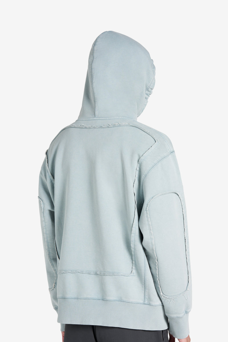 RELAX HOODIE CIRCLE BLUE GRAY 5
